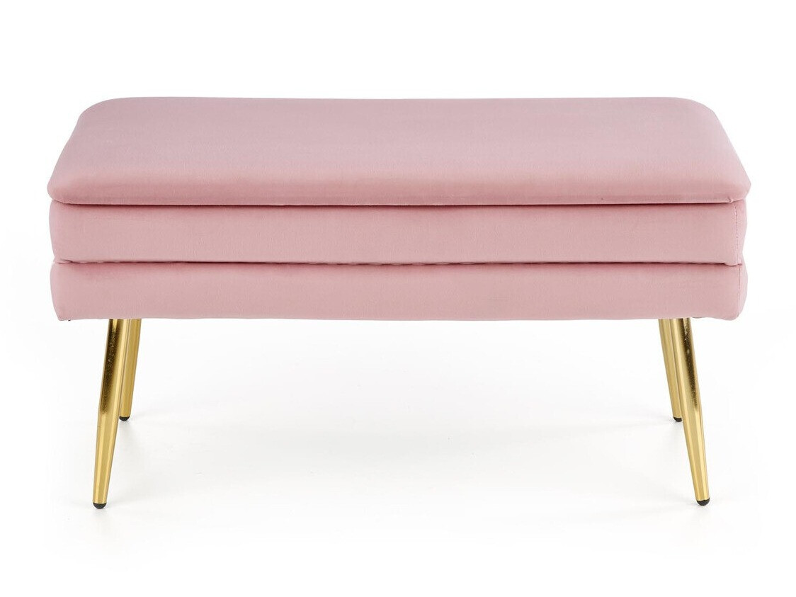 Banco estofado Houston 1255 (Rosa + Dourado)