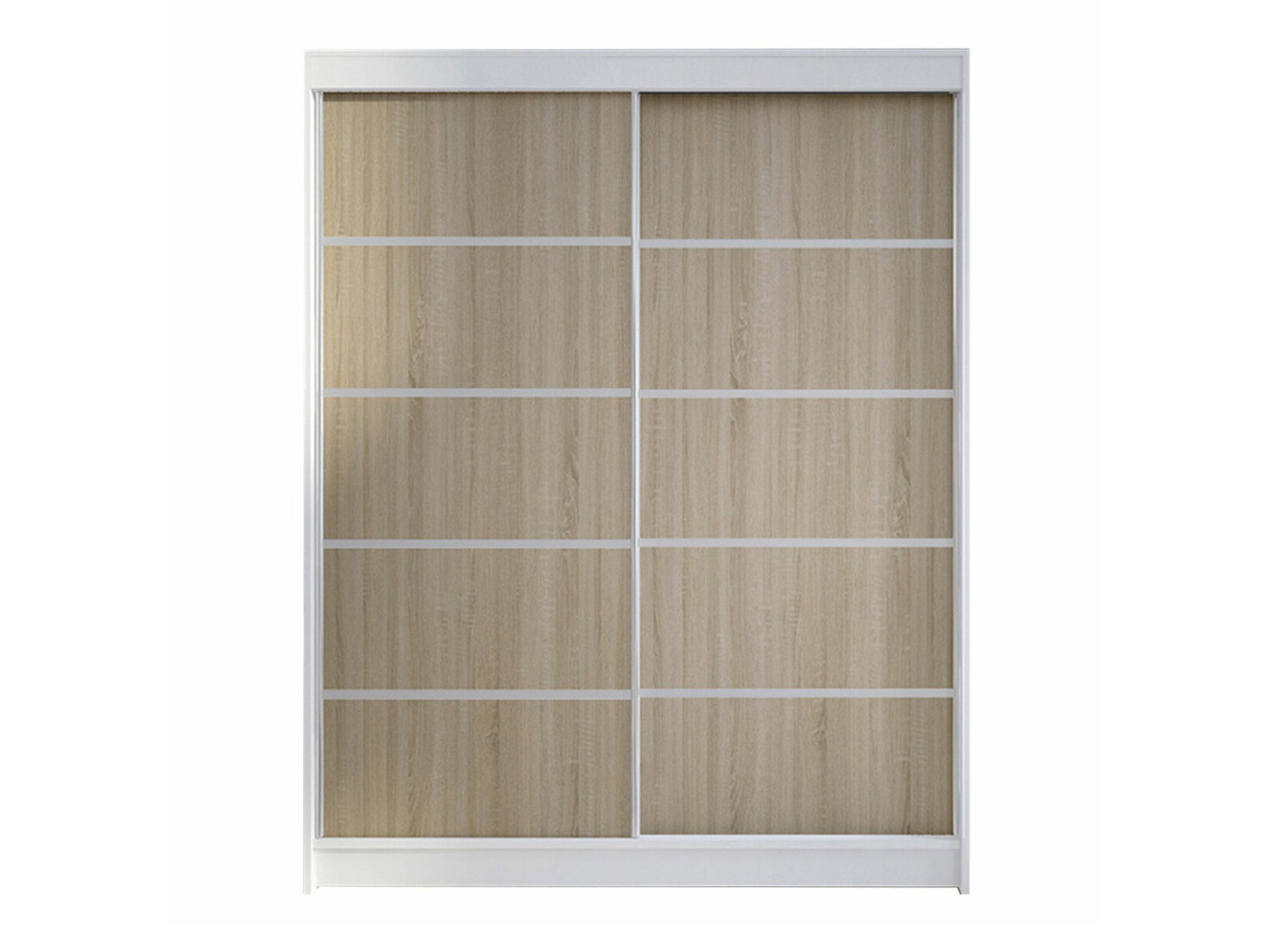 Roupeiro Closico Vastor IV (Branco + Carvalho sonoma)