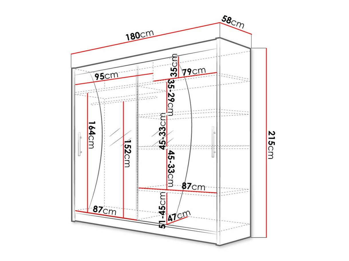 Roupeiro Closico Pallor IX (Preto)