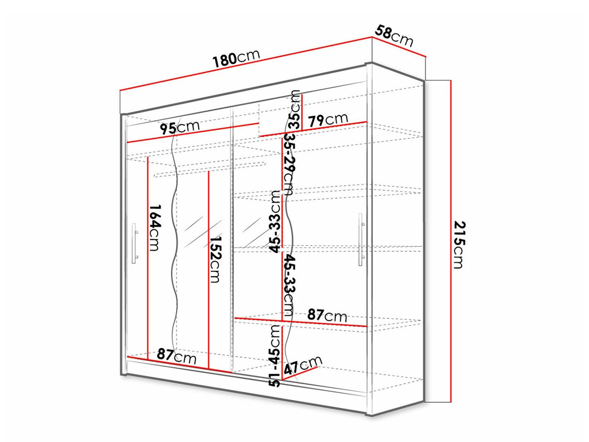 Roupeiro Closico Pallor X (Preto)