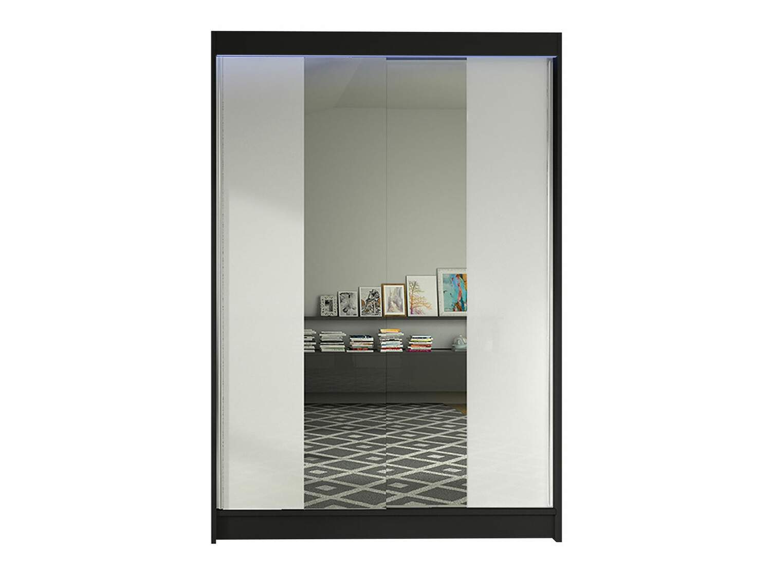 Roupeiro Closico Salvor II (Preto + Branco)