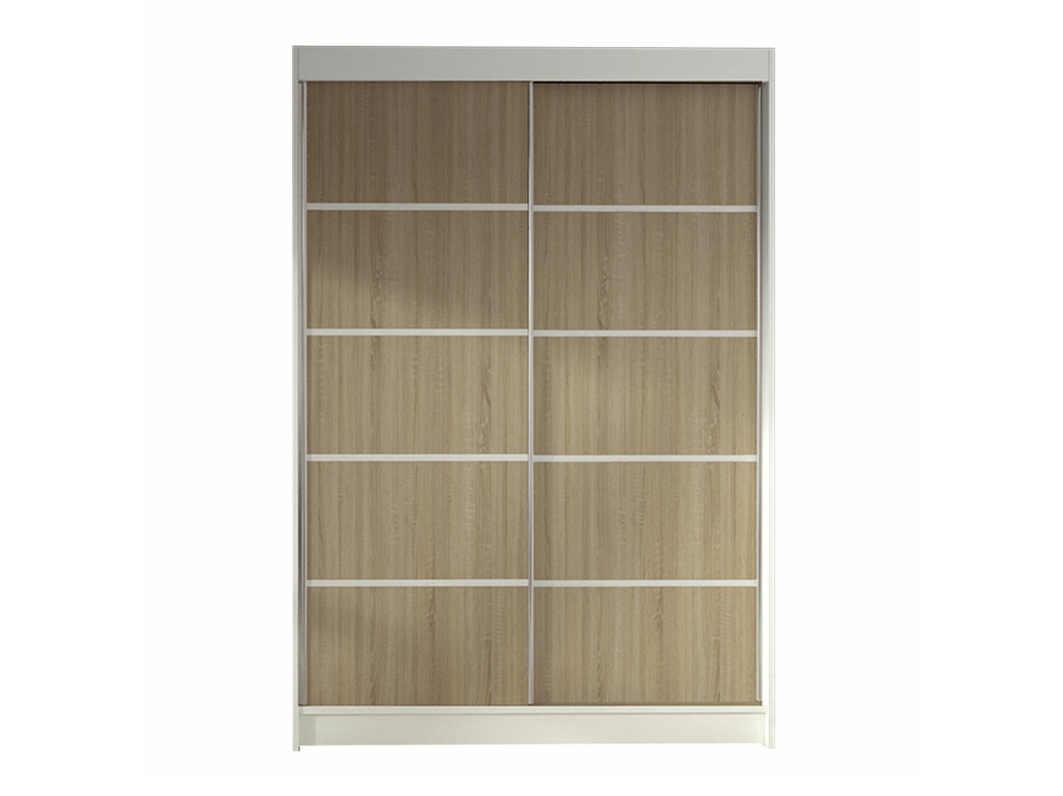 Roupeiro Closico Salvor IV (Branco + Carvalho sonoma)