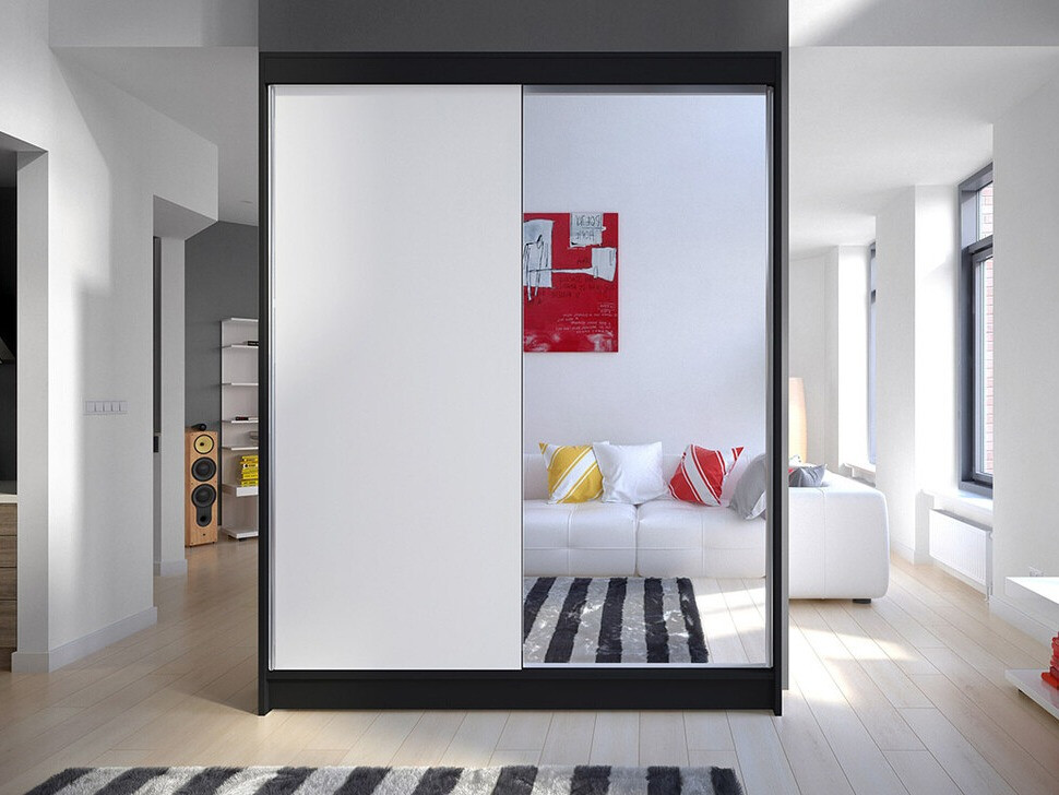 Roupeiro Closico Vastor I (Preto + Branco)