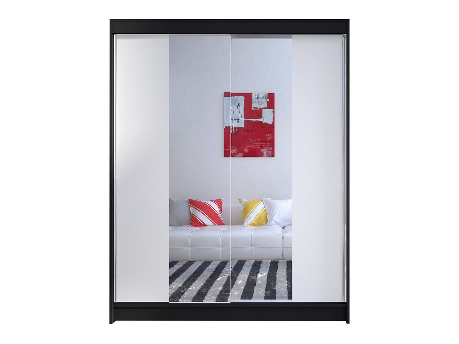 Roupeiro Closico Vastor II (Preto + Branco)