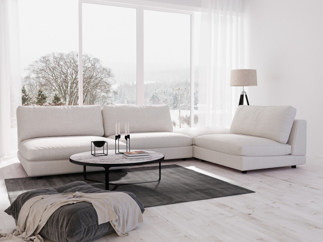 Sofá de canto modular Mornole 108