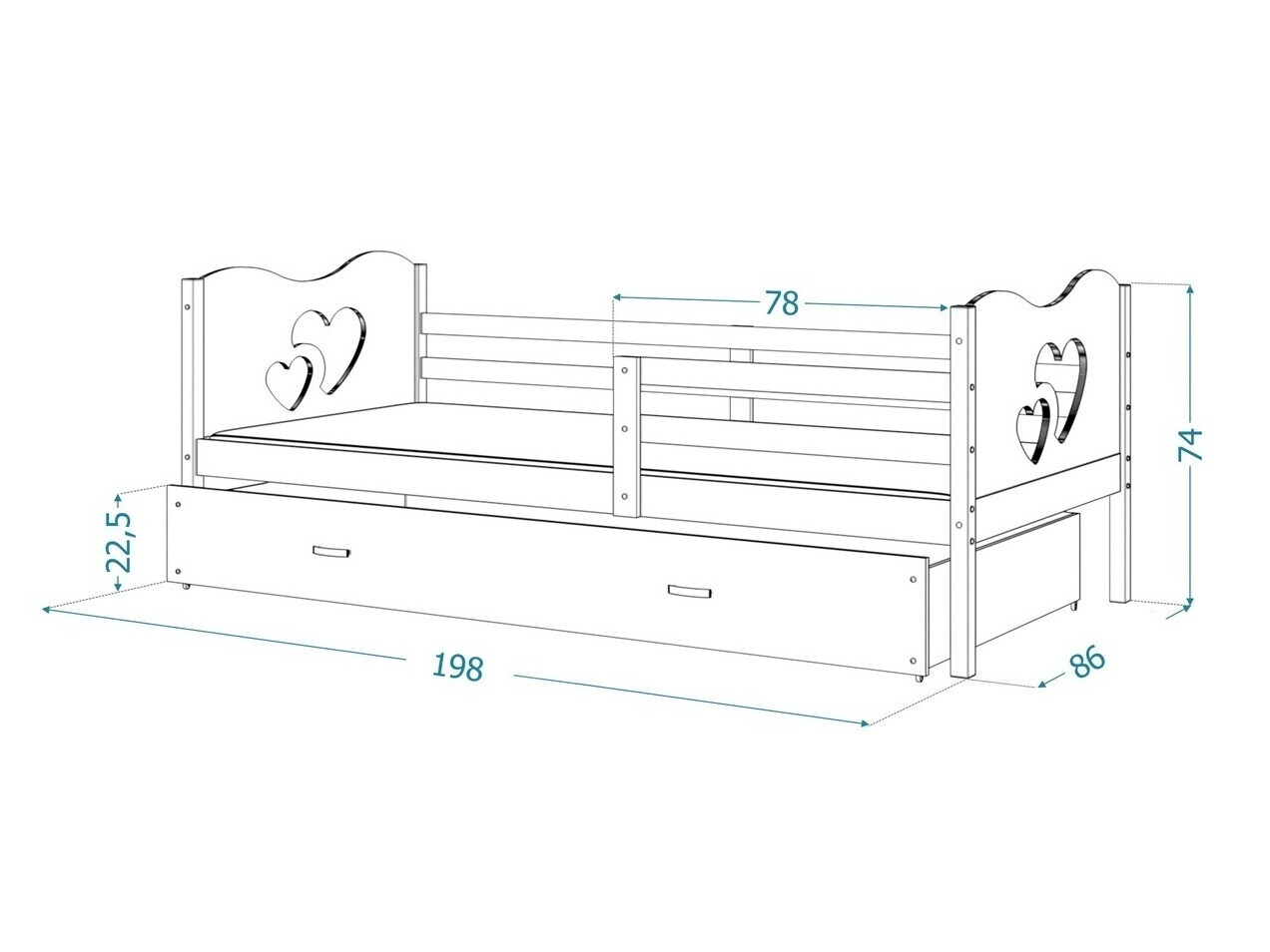 Cama Aurora 169 (Pinheiro)