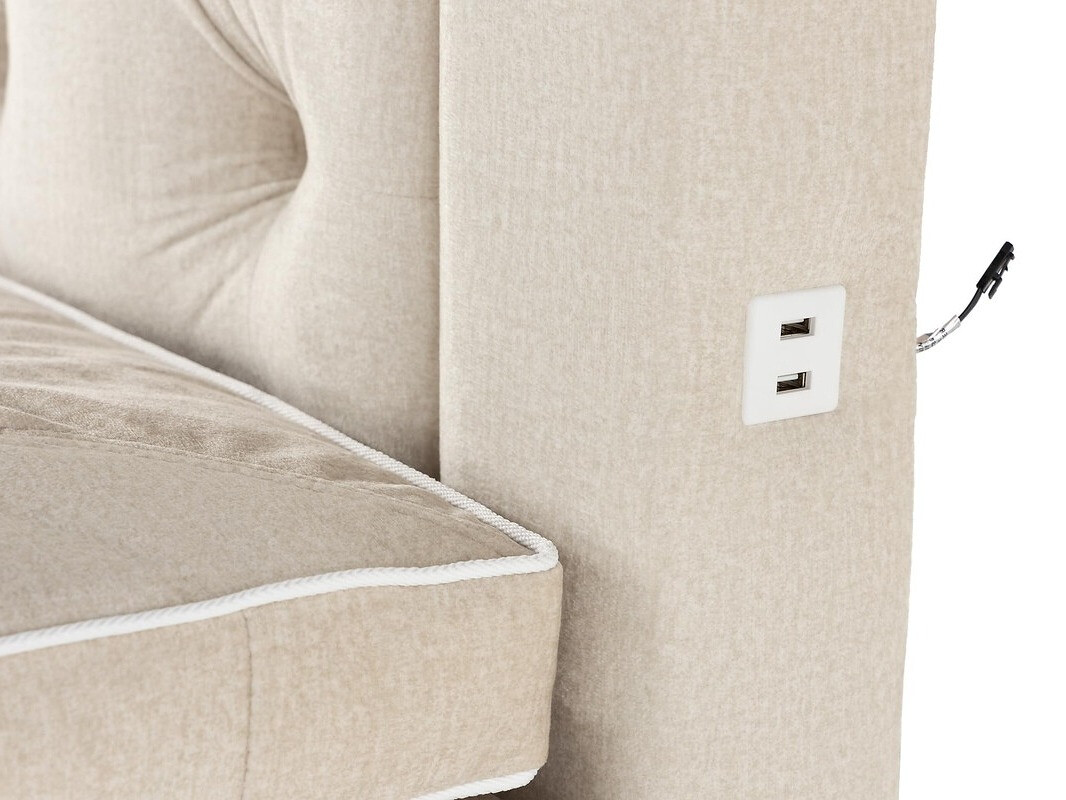 Cama continental Seattle 137 (Bege)