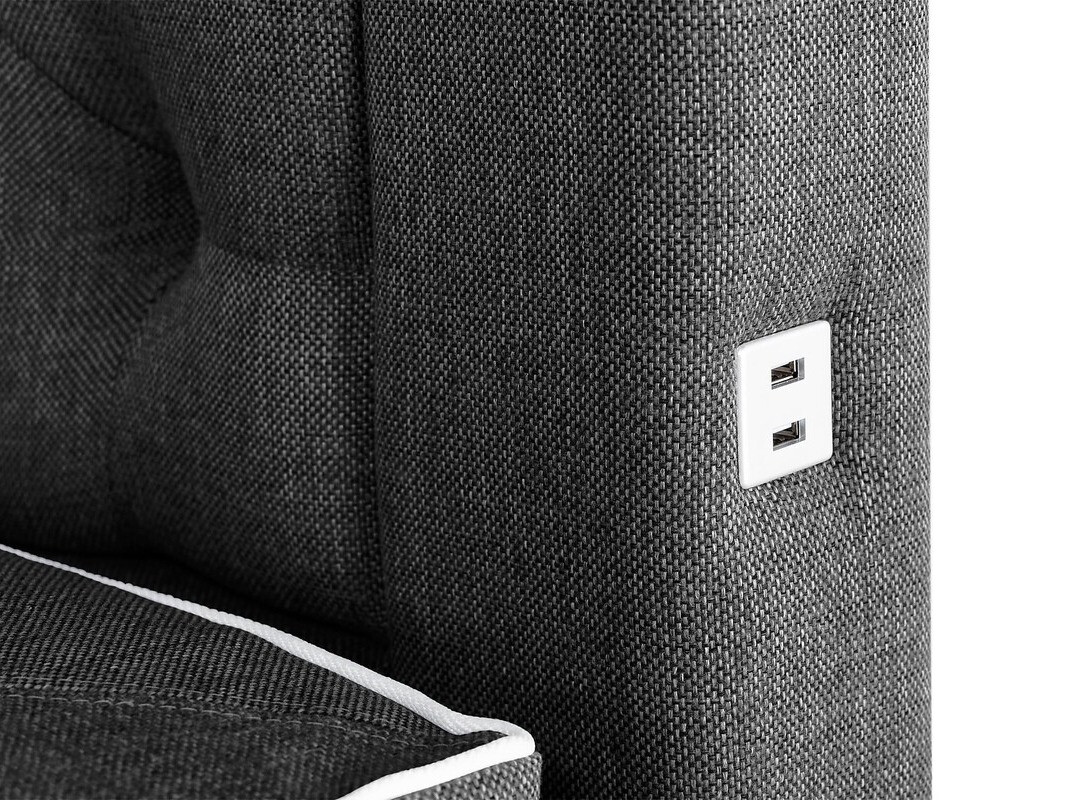 Cama continental Seattle 137 (Preto)