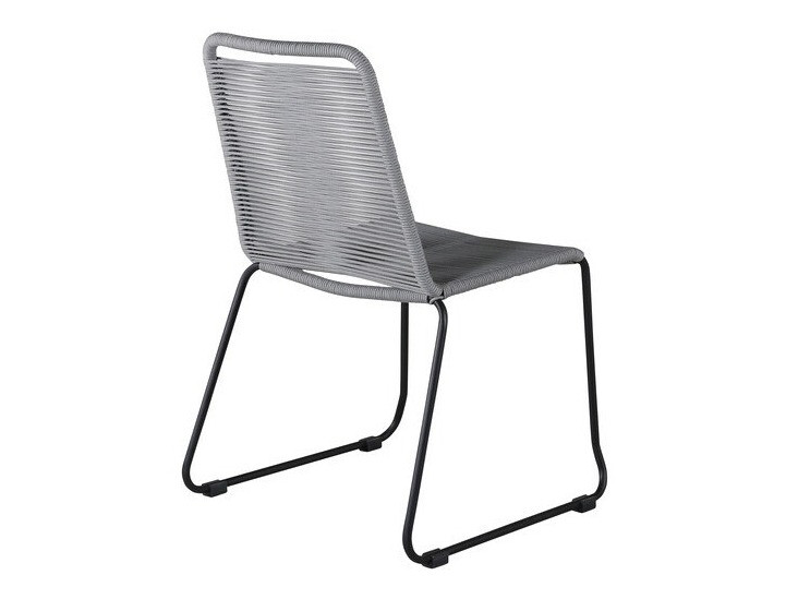 Cadeira para o exterior Dallas 2820 (Cinzento + Preto)