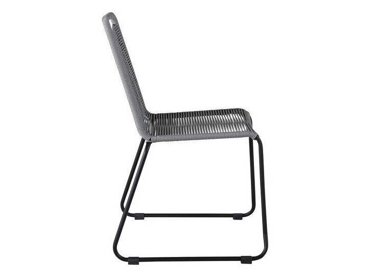 Cadeira para o exterior Dallas 2820 (Cinzento + Preto)