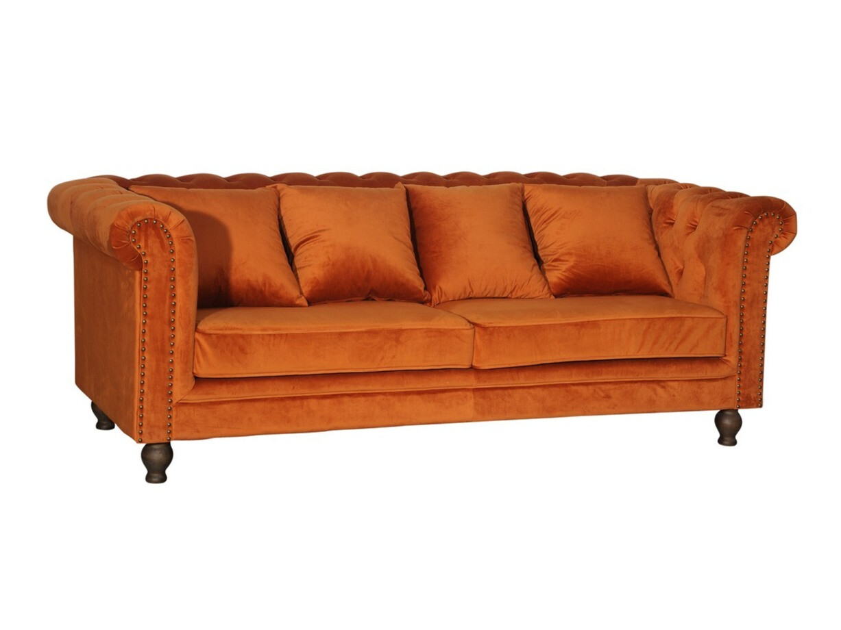 Chesterfield sofá Dallas 255 (Laranja)
