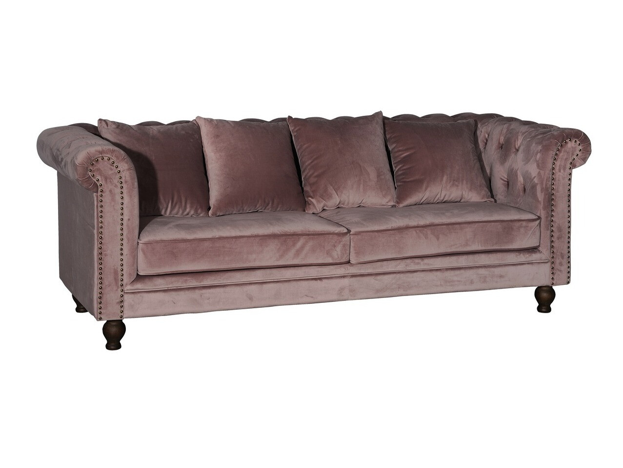 Chesterfield sofá Dallas 255 (Rosa Dusty)