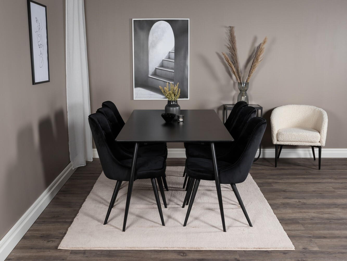 Conjunto para refeições Dallas 1508 (Preto)