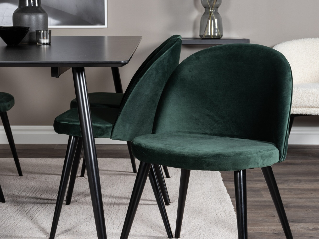 Conjunto para refeições Dallas 1509 (Verde + Preto)