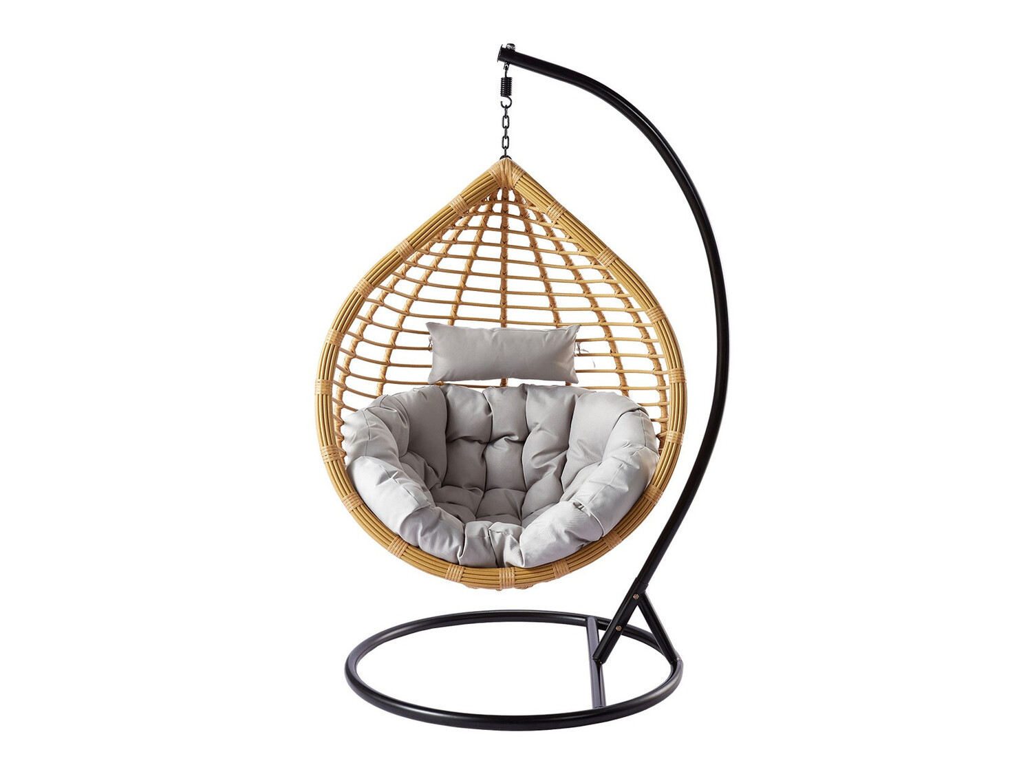 Cadeira suspensa Miramar 136 (Castanho claro + Preto + Cinzento)