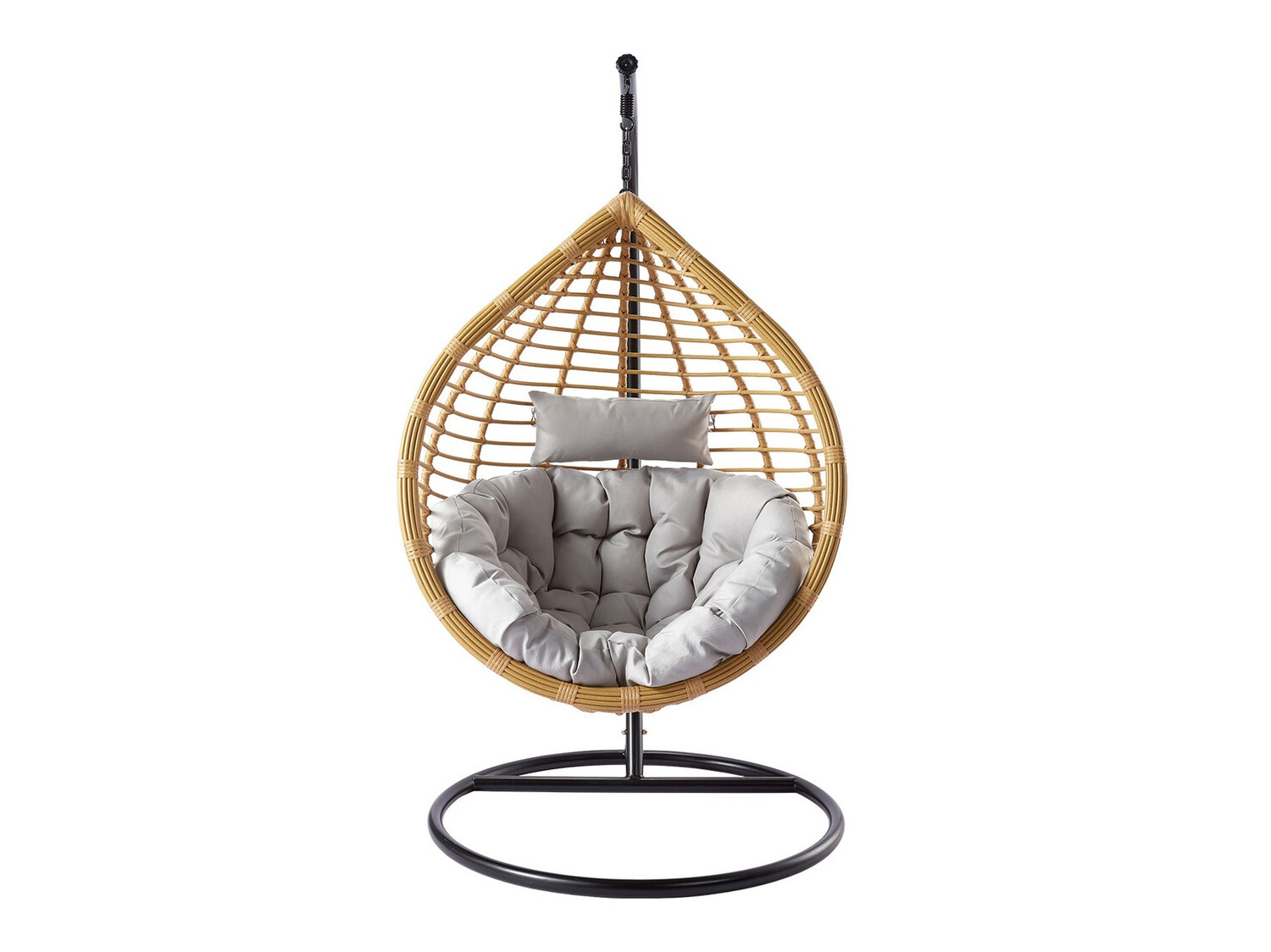 Cadeira suspensa Miramar 136 (Castanho claro + Preto + Cinzento)