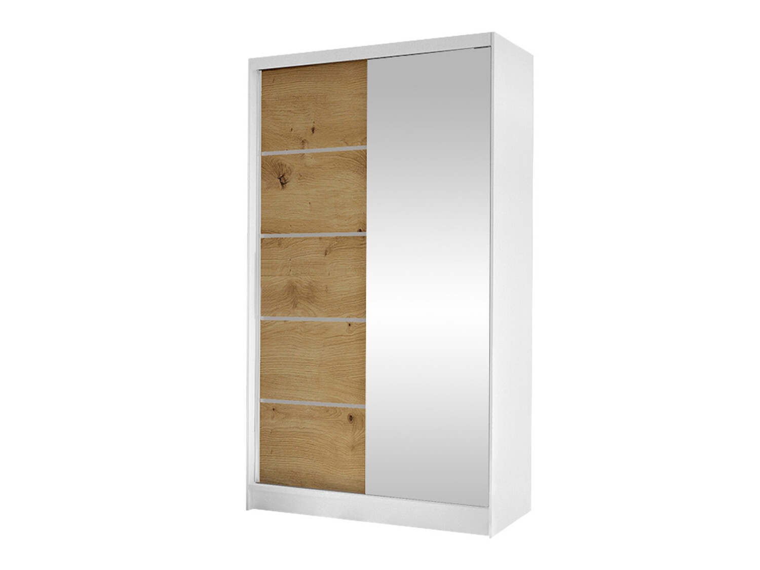 Roupeiro Closico Fractor III (Branco + Carvalho Artisan)