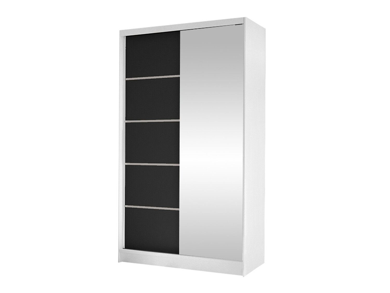 Roupeiro Closico Fractor III (Branco + Preto)