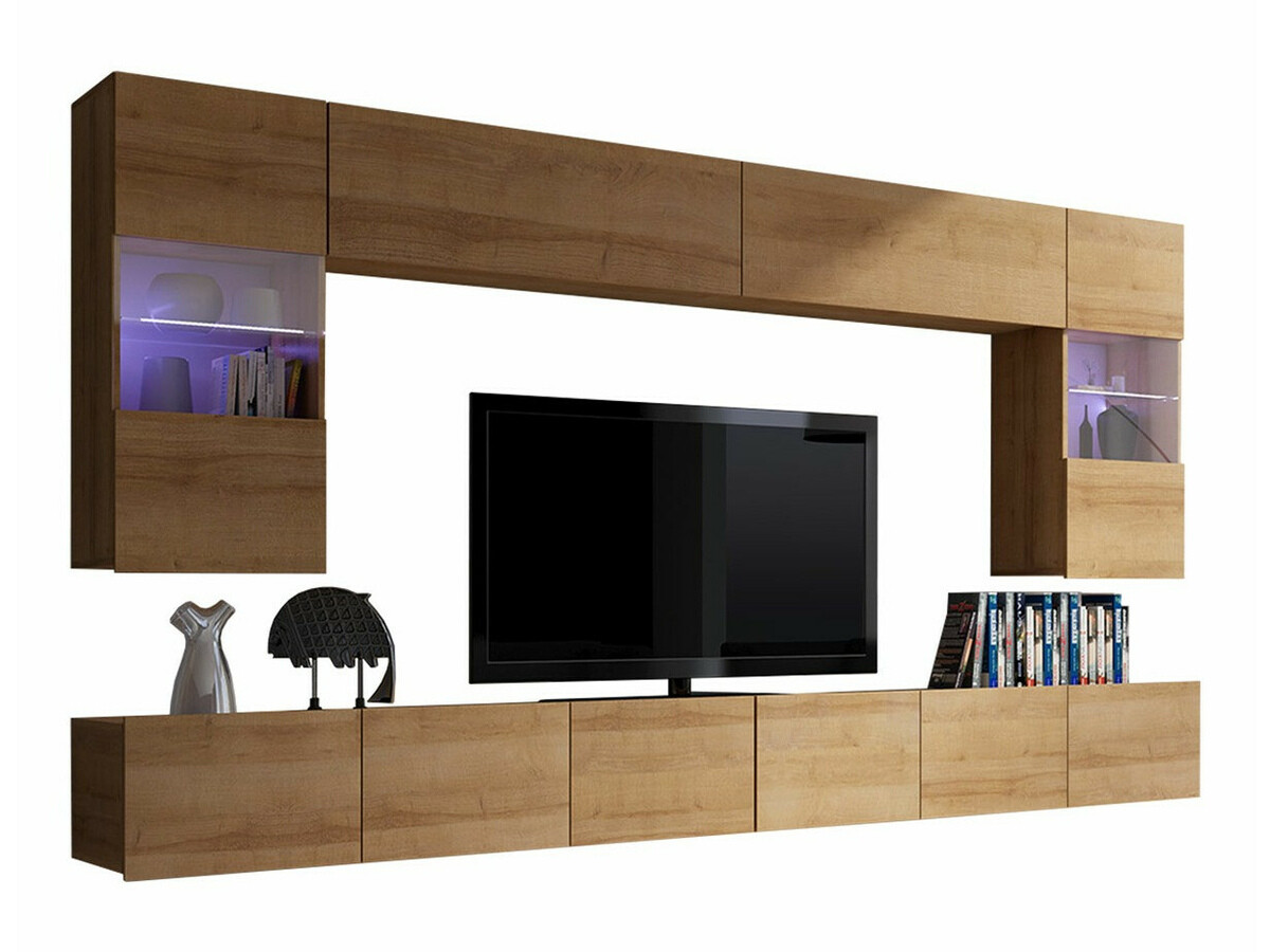 Conjunto para sala de estar Remus I (Carvalho dourado)