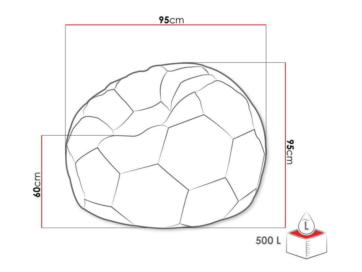 Pufe Comfivo Pectus (Branco + Preto)