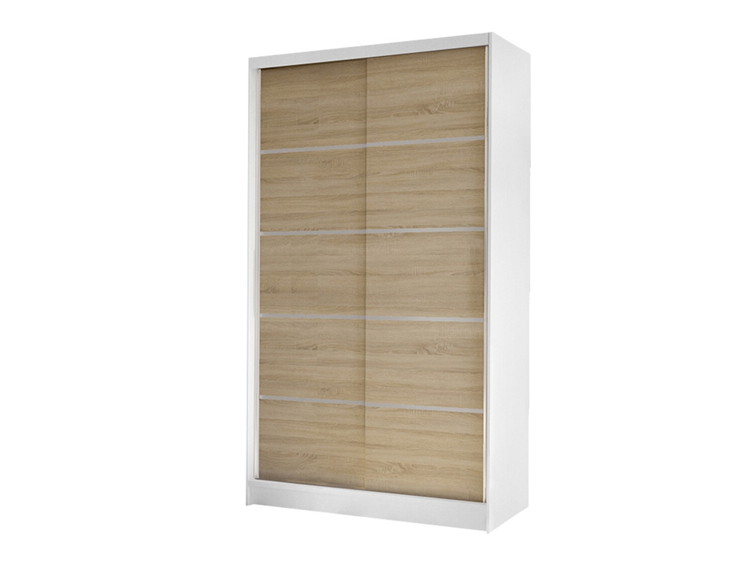 Roupeiro Closico Fractor IV (Branco + Carvalho sonoma)