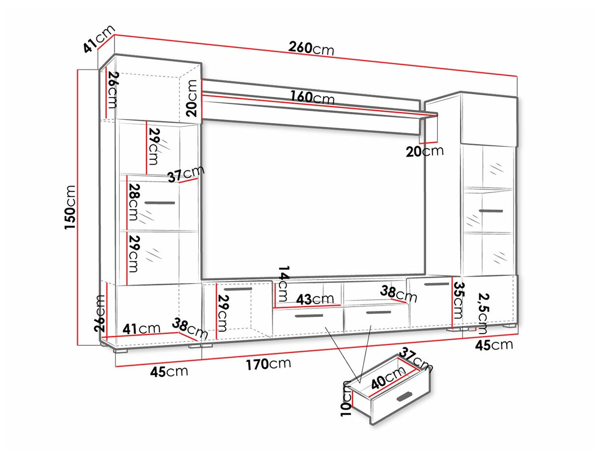Conjunto para sala de estar Agnas