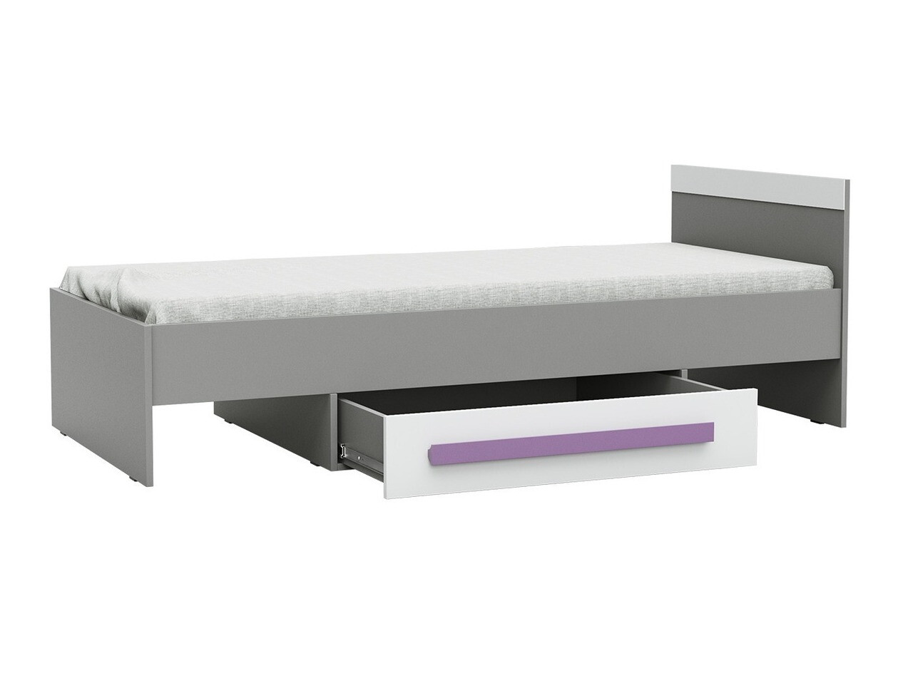 Cama Akron C112 (Cinzento + Branco + Azul)