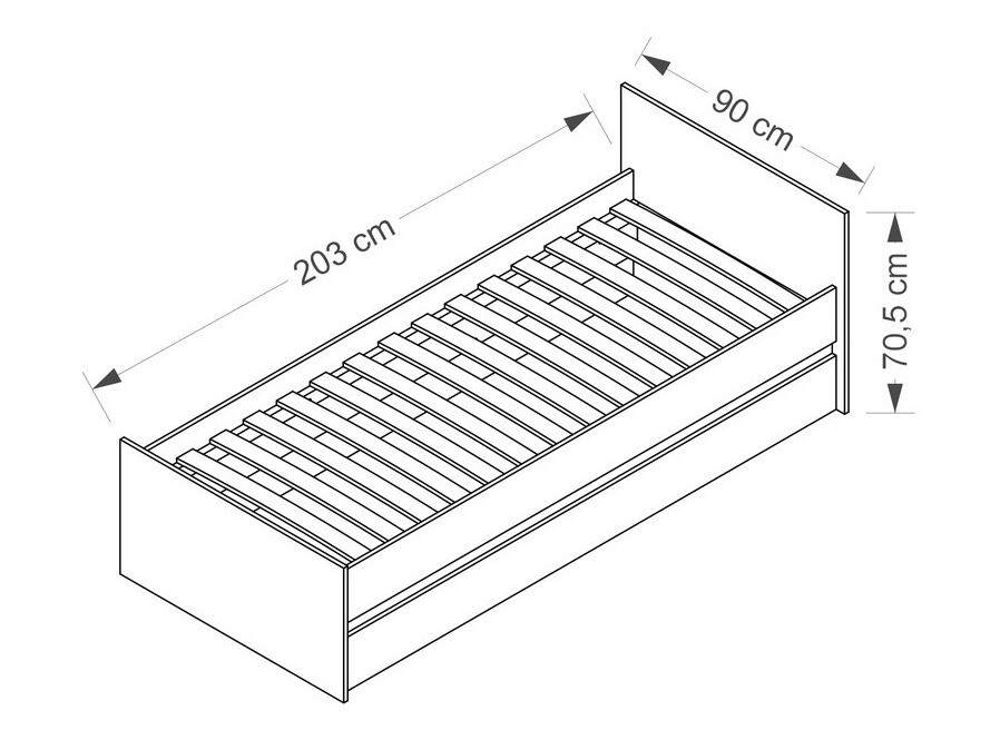 Cama Cirdora 107 (Carvalho sonoma)