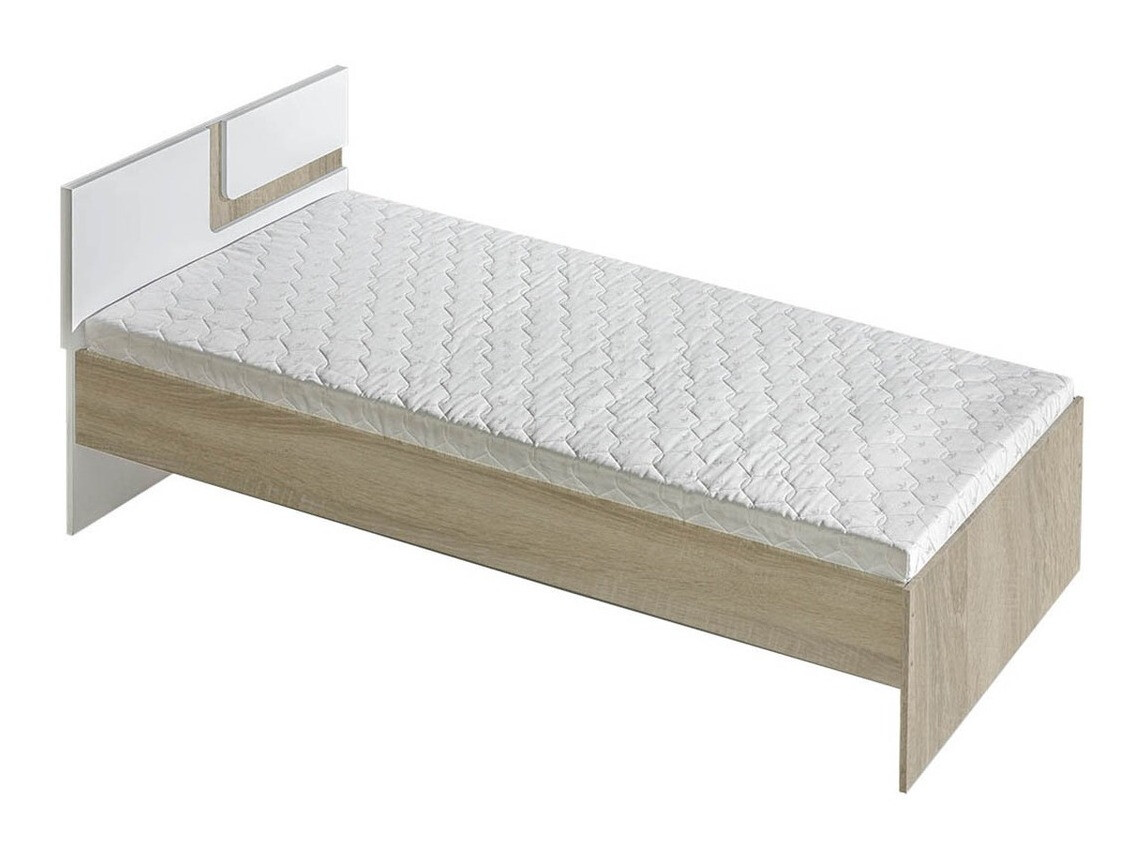 Cama Levtala 112 (Carvalho claro + Branco)