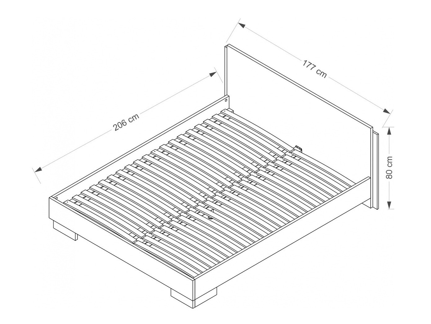 Cama Murrieta 110 (Branco)