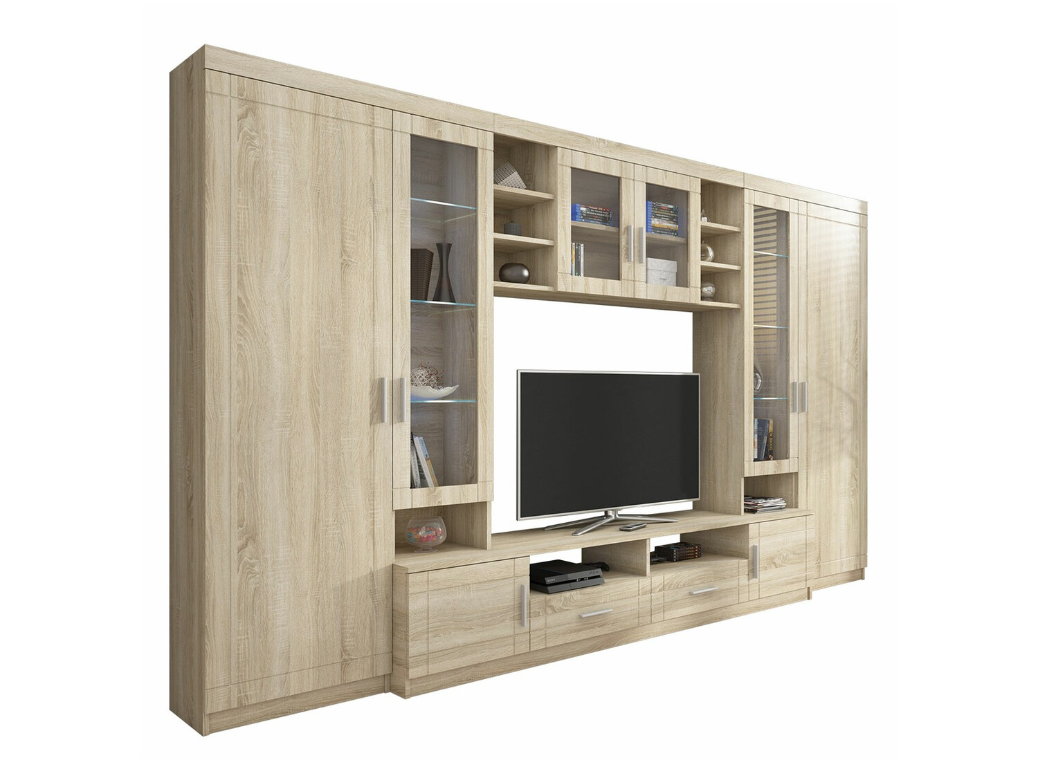 Conjunto para sala de estar Bacces (Carvalho sonoma)