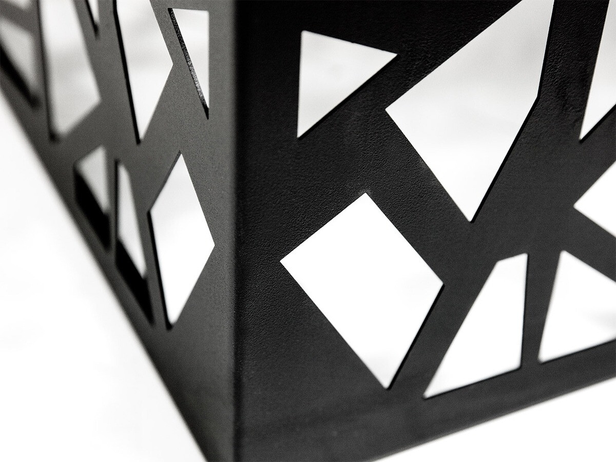 Mesa de apoio Germantown 102 (Preto matte + Branco brilhante)