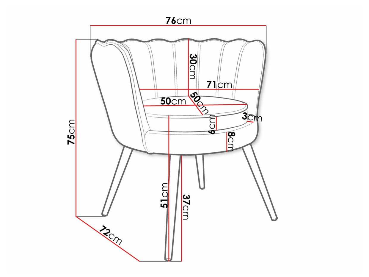 Poltrona Comfivo Univae (Cinzento + Dourado)