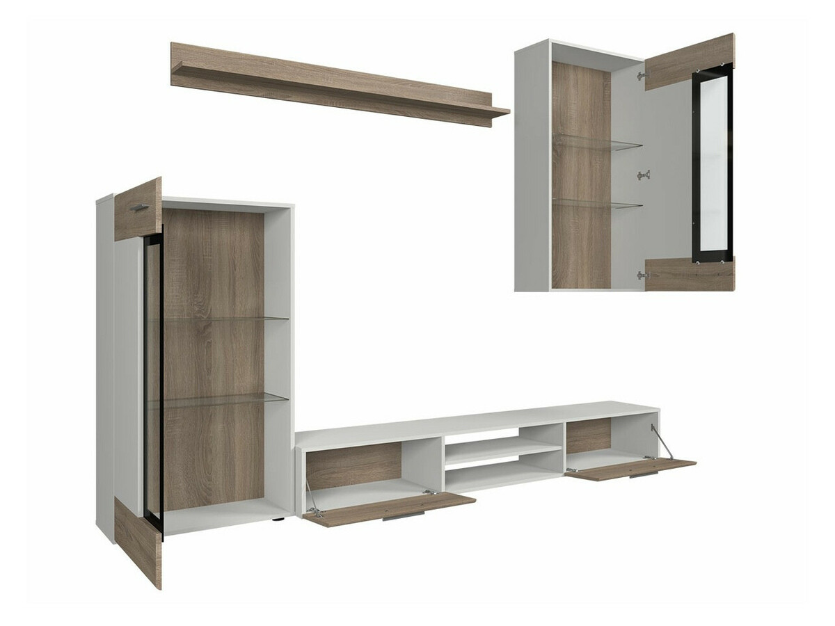 Conjunto para sala de estar Tucson 101 (Carvalho sonoma + Branco)