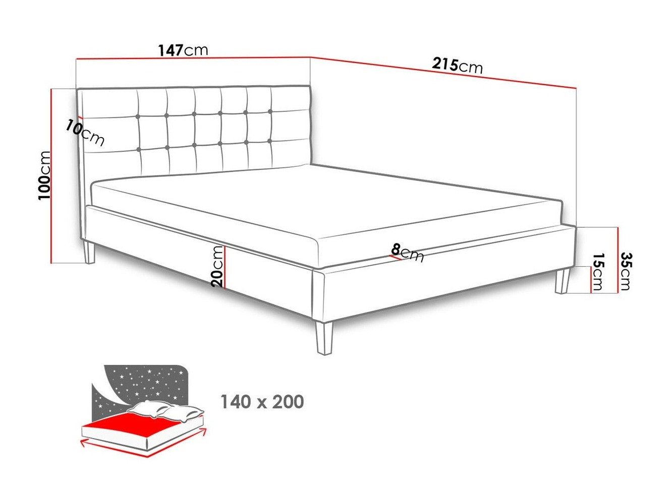 Cama ComfiDream 109 (Sawana 05)