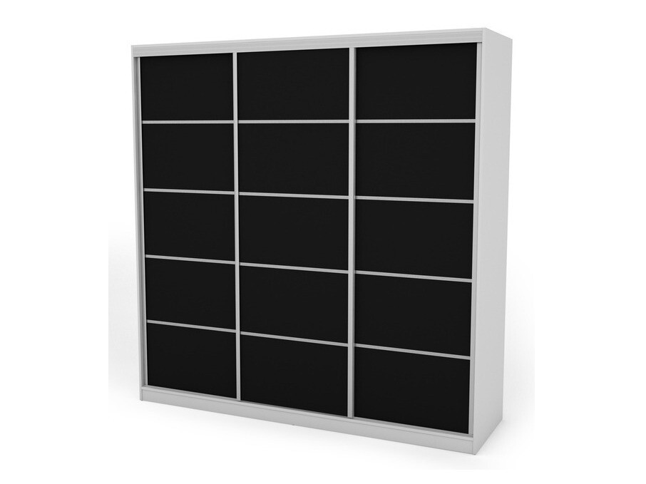Roupeiro Lexington 124 (Branco + Preto)