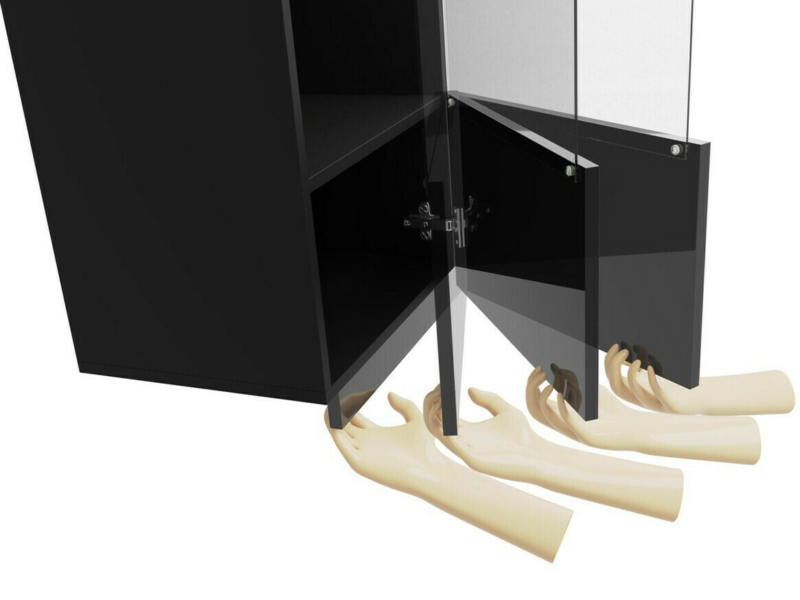 Conjunto para sala de estar Tivdalu 108 (Carvalho dourado + Branco + Branco brilhante)