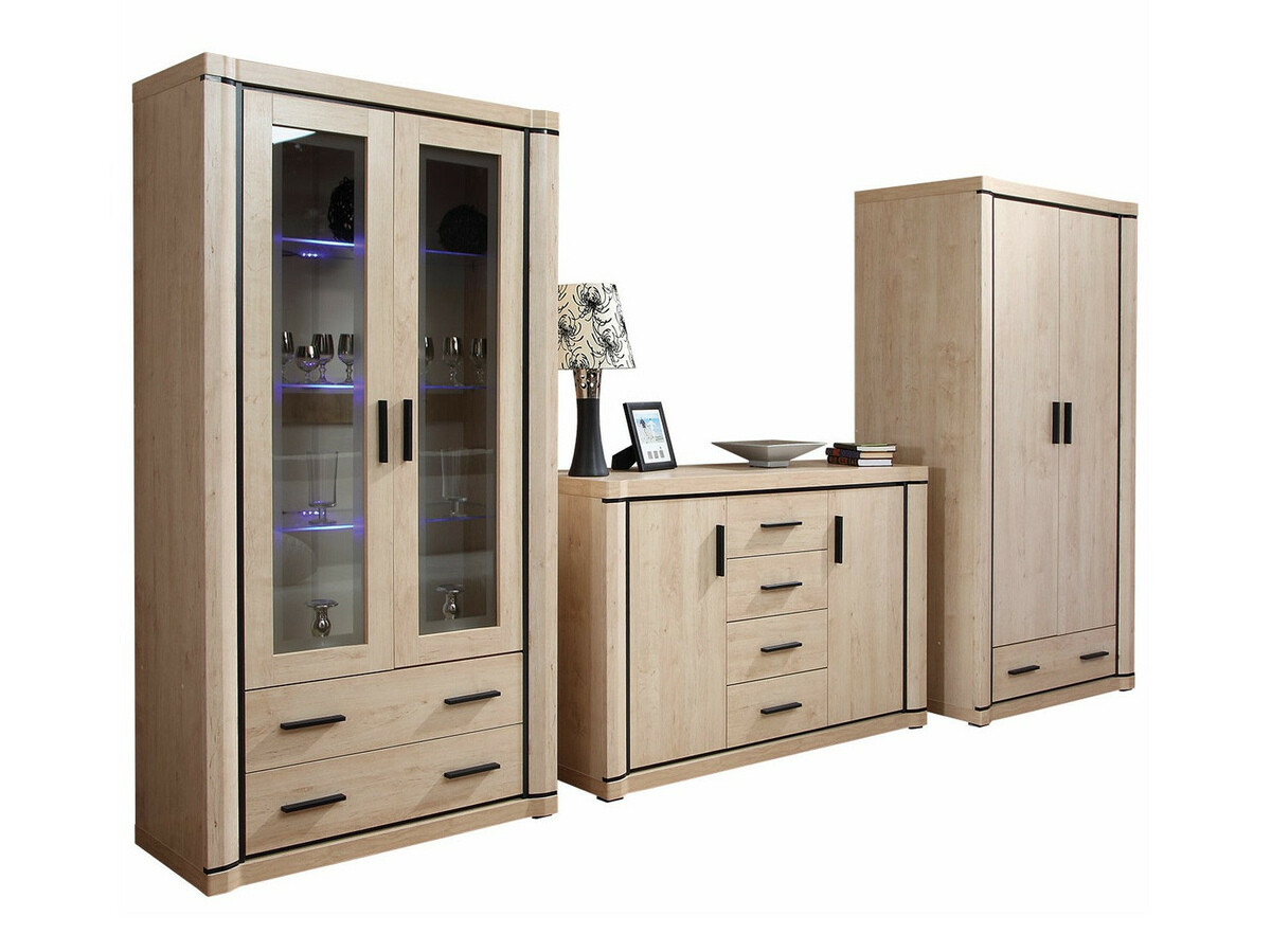 Conjunto para sala de estar Lorelie 125 (Carvalho sonoma)