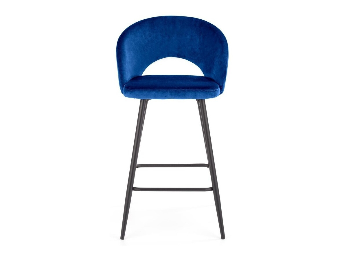 Banco de bar Houston 881 (Azul escuro + Preto)