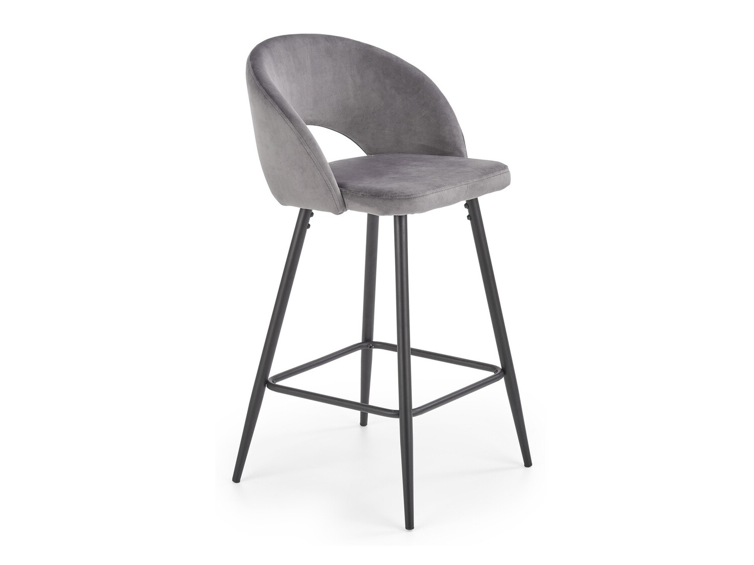 Banco de bar Houston 881 (Cinzento + Preto)