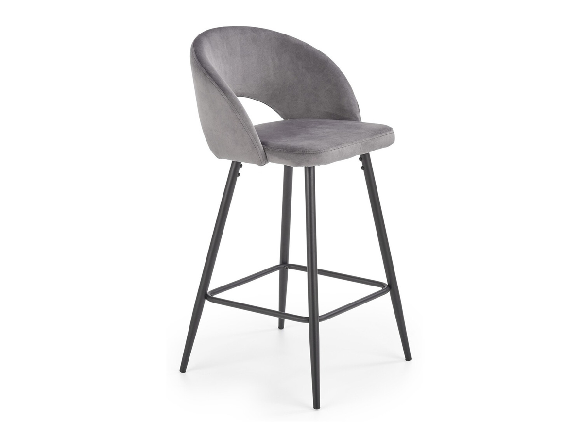 Banco de bar Houston 881 (Cinzento + Preto)