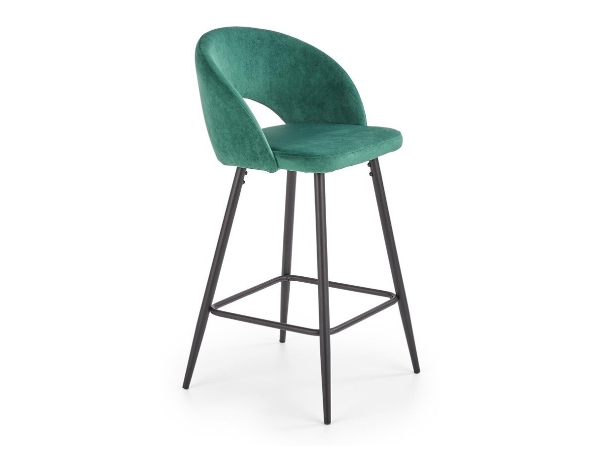 Banco de bar Houston 881 (Verde escuro + Preto)