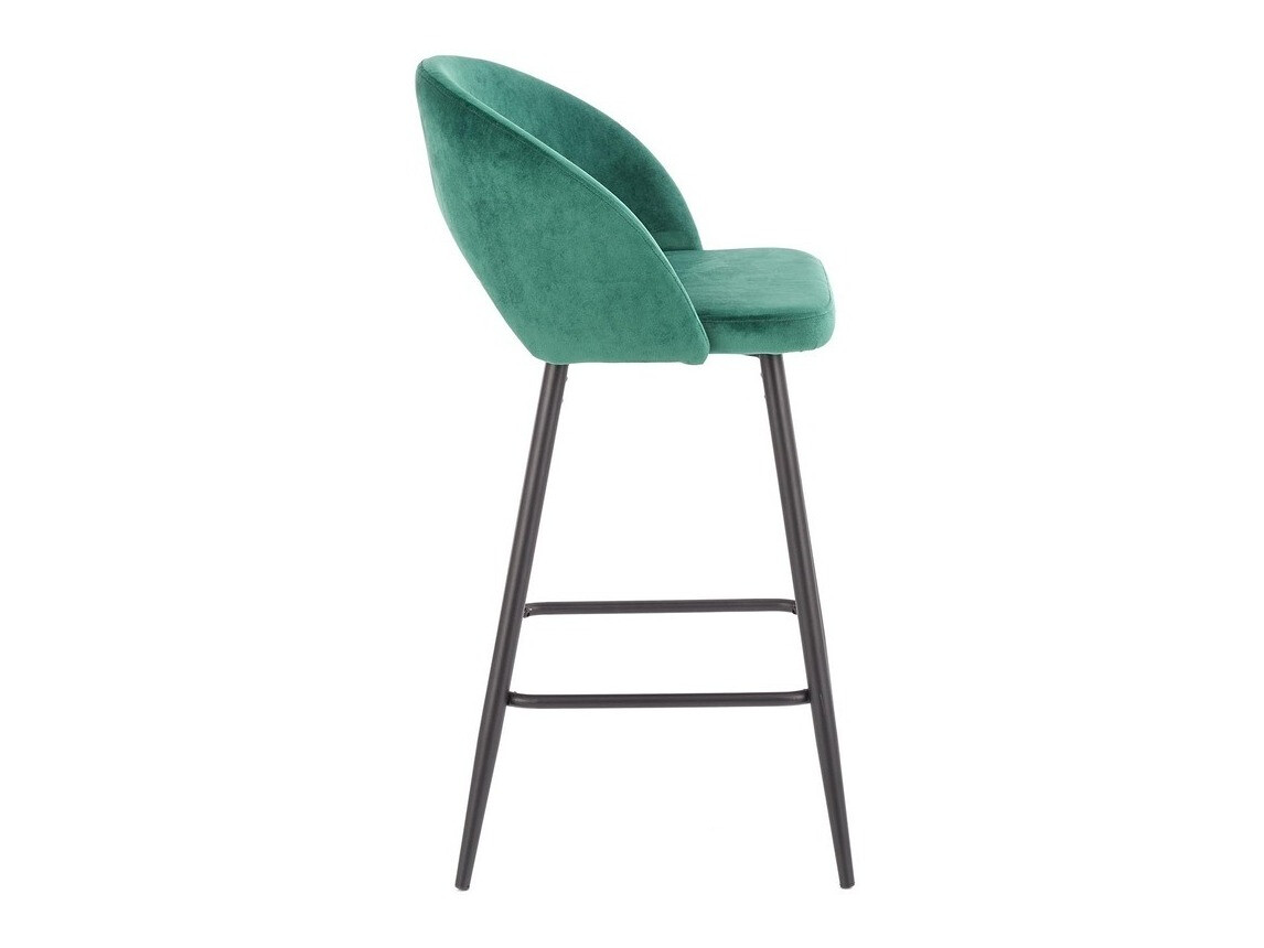 Banco de bar Houston 881 (Verde escuro + Preto)