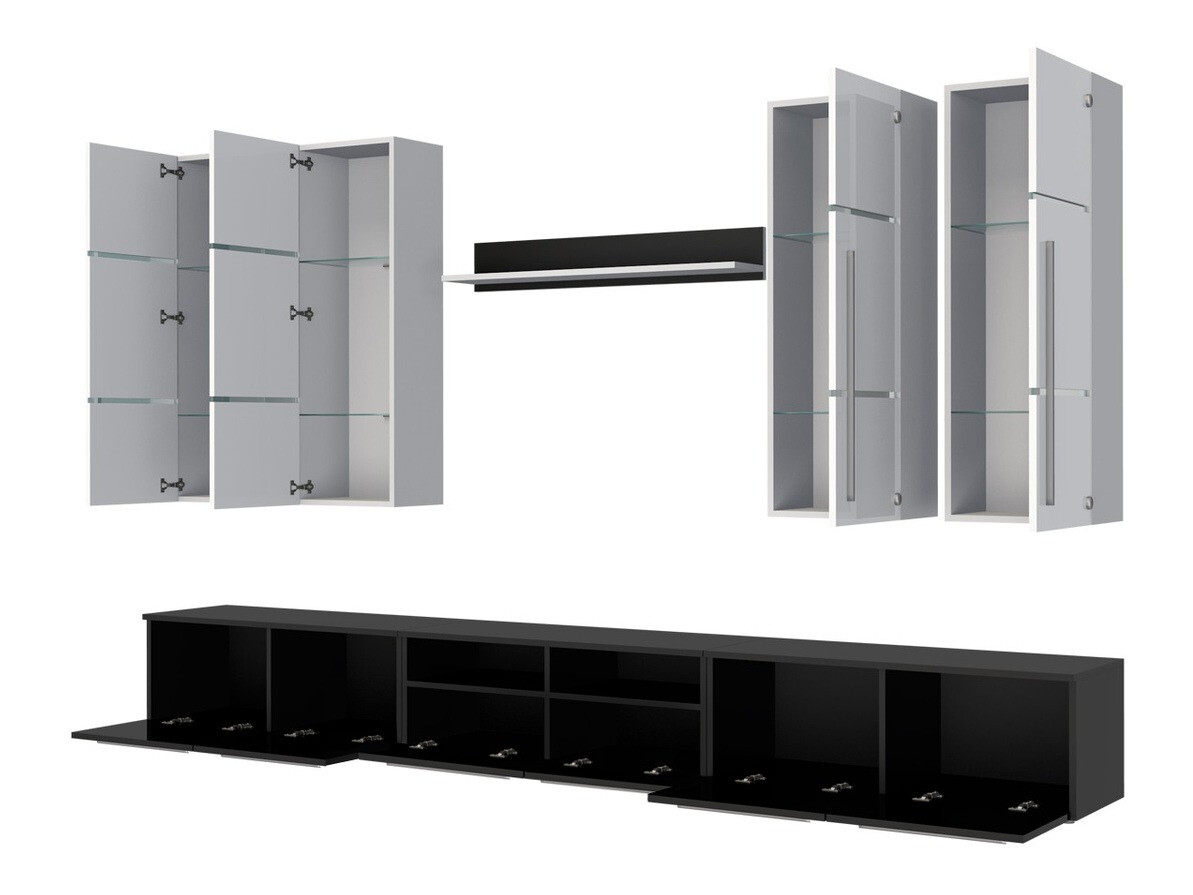 Conjunto para sala de estar Flos (Branco + Branco brilhante)