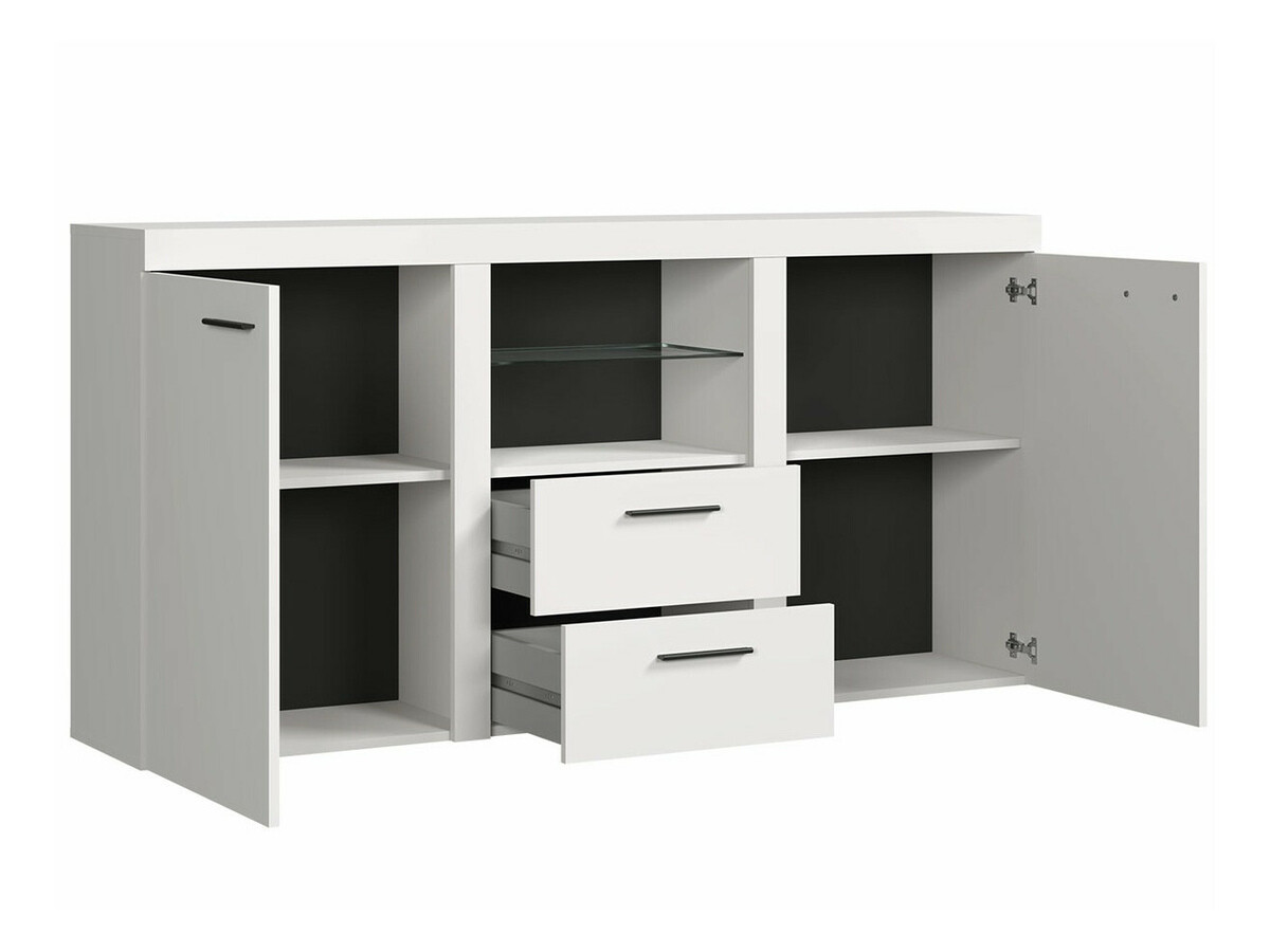 Conjunto para sala de estar Tucson 106 (Carvalho lefkas + Grafite)