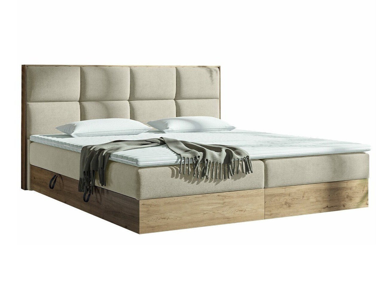 Cama continental ComfiDream 165 (Carvalho dourado + Soro 21)