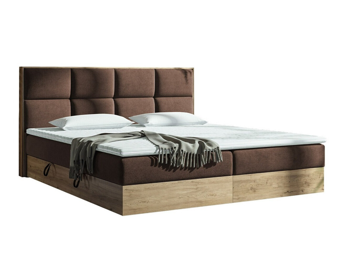 Cama continental ComfiDream Miraena (Carvalho dourado + Soro 28)