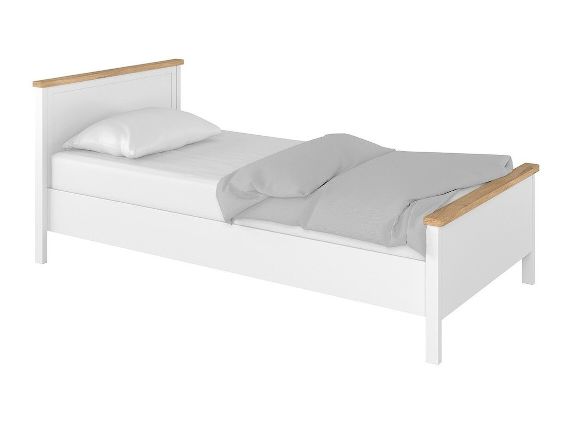 Cama Romelbo 148 (Branco + Carvalho)