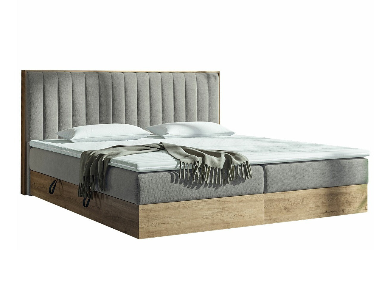 Cama continental ComfiDream 166 (Carvalho dourado + Soro 90)