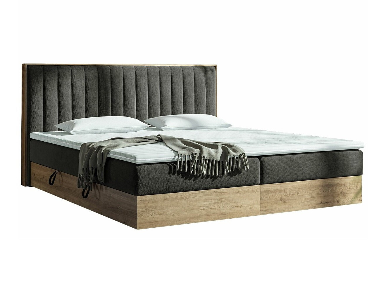 Cama continental ComfiDream Odelra (Carvalho dourado + Soro 24)